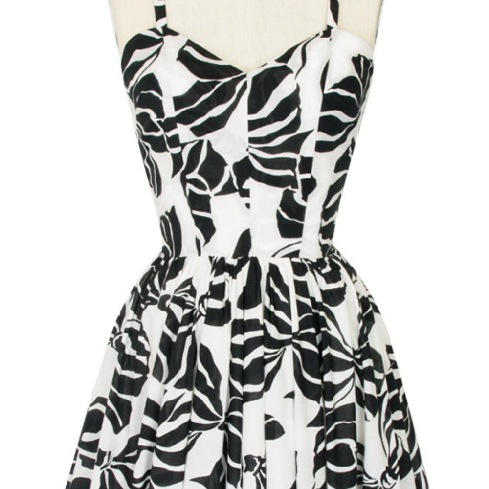 "Zebra Bows" Ruby mini dress by Trashy Diva, sz 2